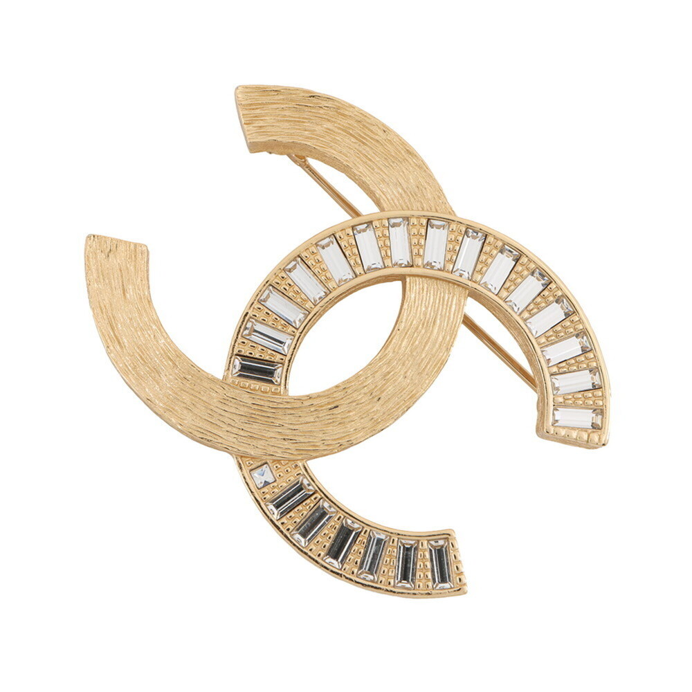 Chanel Brooch Coco Mark Rhinestone B24S CHANEL BROACH